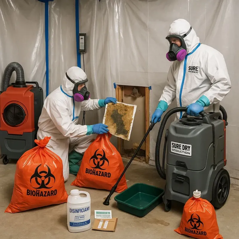 Contaminated Water Handling Protocols process in Oakwood Hills, IL